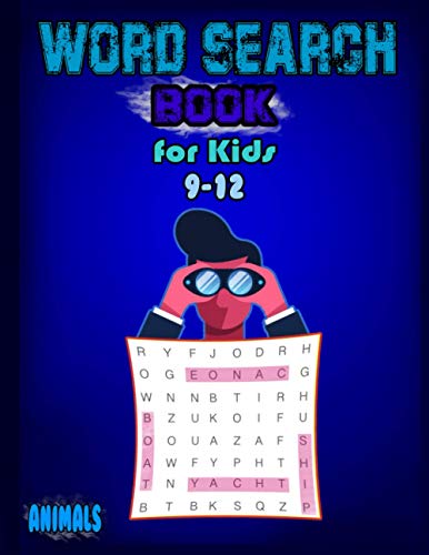 mo - word search for kids  9-12  animals  Puzzle book for children bet