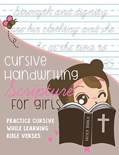 Journals - Cursive Handwriting Scripture for Girls  Practice Cursive w