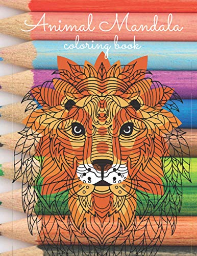 Voic - Animal Mandala Coloring Book  Stress Relaxation Animals Design