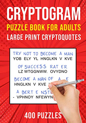 Publishing - Cryptograms Puzzle Books for Adults  400 Large Print Cryp