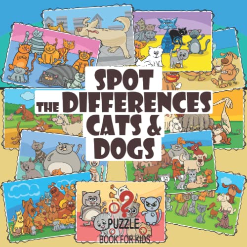 Lan - Spot the Differences - Cats and Dogs  Search and Find Picture Bo