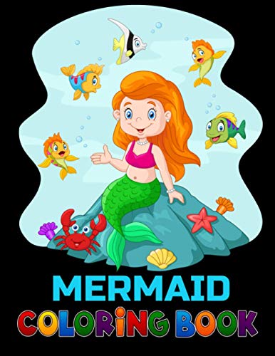 Merocon - Mermaid coloring book  50 pictures for Kids to colour - New