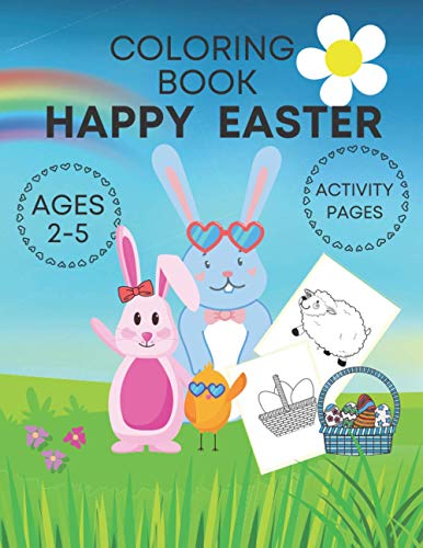 Elia - Happy Easter coloring book activity pages ages 2-5  Adorable an