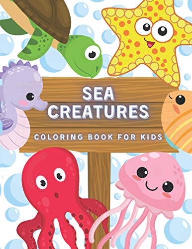 Wings - Sea Creatures Coloring Book For Kids  Ocean Animals And Underw