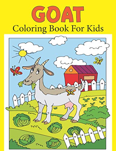 Books - Goat Coloring Book For Kids  50 Simple And Fun Designs With Go
