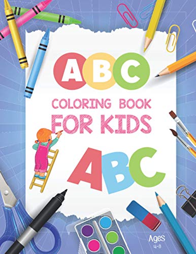 Publication - ABC Coloring Book for Kids Ages 4-8  Activity Book Teach