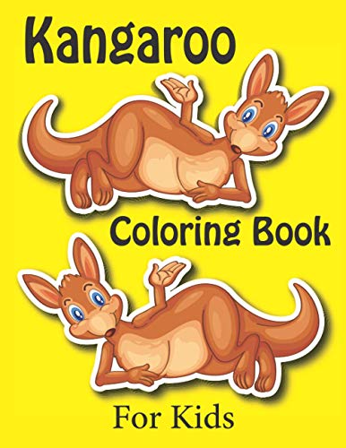 Books - Kangaroo Coloring Book For Kids  Children Activity Book for Bo