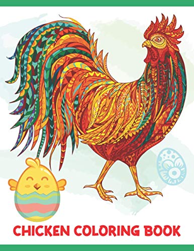 Books - Chicken Coloring Book  A Coloring  For Boys & Girls Age 3-8, w