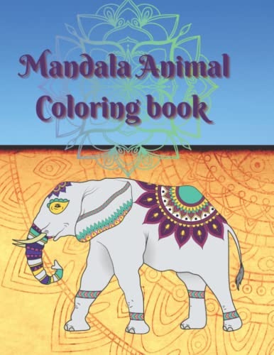 smit - Mandala animal coloring book  The learning corner - New paperba