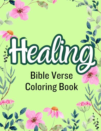 Press - Healing Bible Verse Coloring Book  Large print Scripture Verse