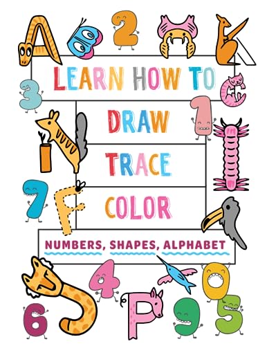 AHMED KHAN - Learn how to draw trace color  Numbers shapes alphabets -