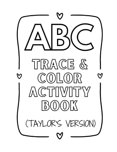 Neel - ABC Trace & Color Activity Book (Taylor's Version) - New paperb