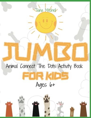 Mitchell - Jumbo Animal Connect The Dots Activity Book For Kids  Ages