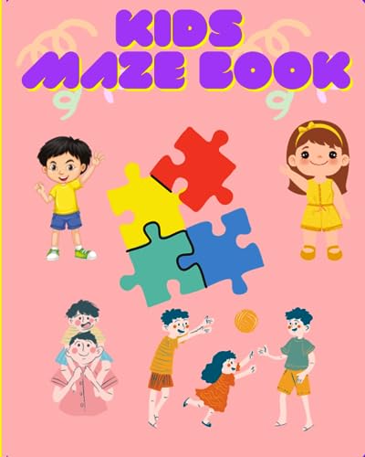 DAS - MAZES BOOK FOR KIDS , AGE 4 - 8 - New paperback or softback