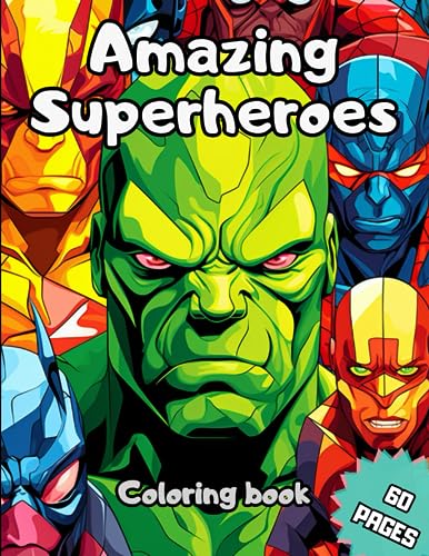 Studios - Amazing Superheroes Coloring Book  Awesome Superheroes Color