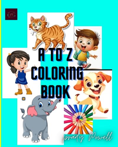 Powell - Ato Z COLORING BOOK   Glossy paper - New paperback or softbac