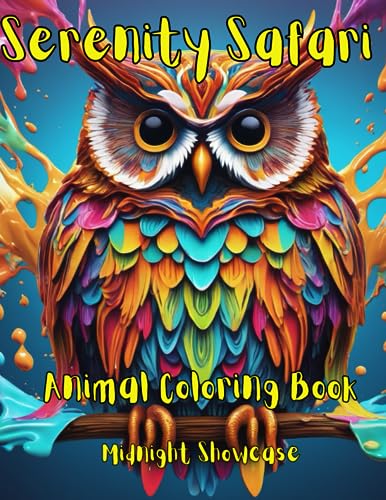 Showcas - Serenity Safari  Animal Coloring Book - New paperback or sof