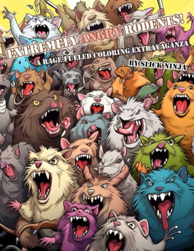 Ninja - EXTREMELY ANGRY RODENTS!  A Rage-Fueled Coloring Extravaganza
