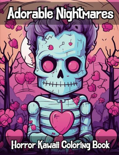 Evans - Adorable Nightmares  Kawaii Horror Coloring Book - New paperba