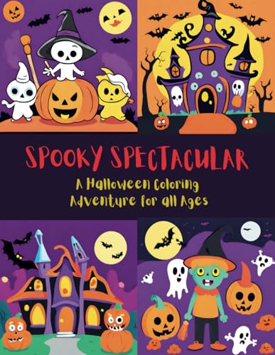 Casas - SPOOKY SPECTACULAR: A Halloween coloring adventure for all age
