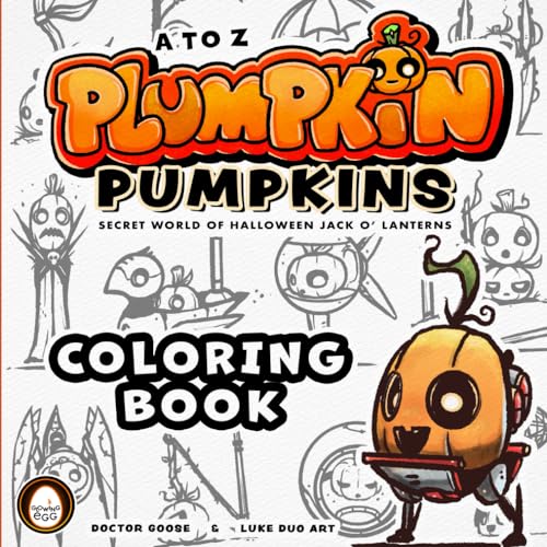 Luke Duo Art - Coloring Book - A to Z Plumpkin Pumpkins - Secret World