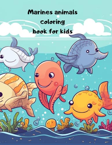 Moreno - Marines animals coloring book for kids - New paperback or sof