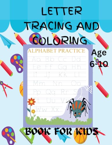 WARNER - Letter Tracing AND COLORING BOOK FOR KIDS: Letter Tracing Mag