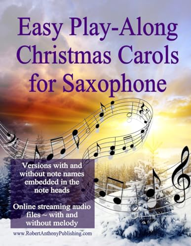 Anthony - Easy Play-Along Christmas Carols for Saxophone - New paperba