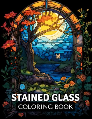 Fallen - Stained Glass Coloring Book  50 Inspirational and Easy Patter