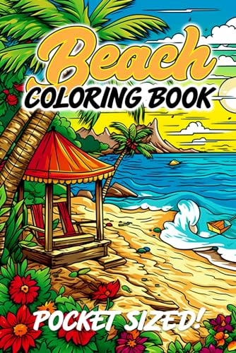 Muldoon - BEACH COLORING BOOK  Pocket Sized Edition - New paperback or