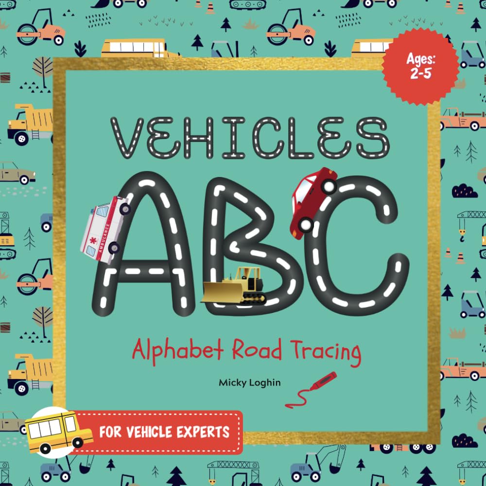 Loghin - Vehicles ABC Alphabet Road Tracing for Vehicle Experts - New