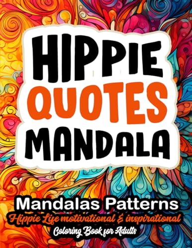 Duppress - Hippie Mandalas: Coloring for the Soul: 8.5x11 Large Print
