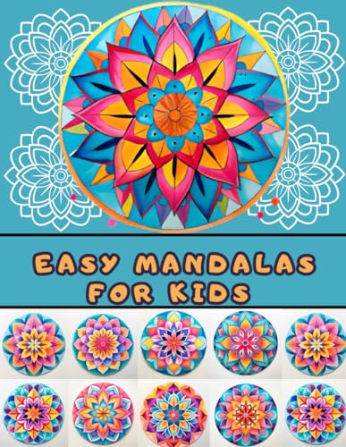 . - Easy Mandalas for Kids  Coloring book with Simple Patterns - New p
