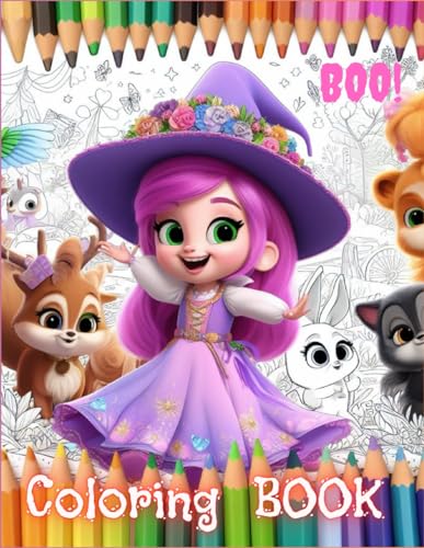 CARRILLO - Halloween Coloring Book for girls: Halloween coloring book