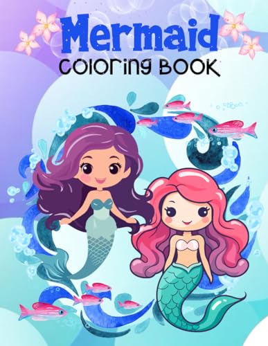 Press - Mermaid Coloring Book   Coloring Pages with Mermaids & Their O