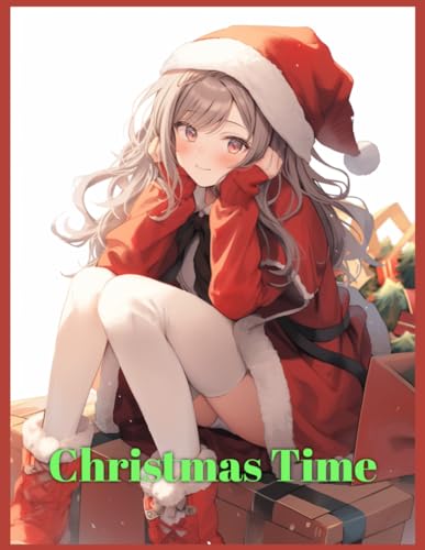 Kashton - Christmas Time  Anime Holiday Coloring Book - New paperback