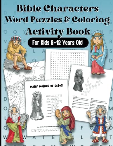 Little Doodles Activ - Bible Characters Word Puzzles And Coloring Acti