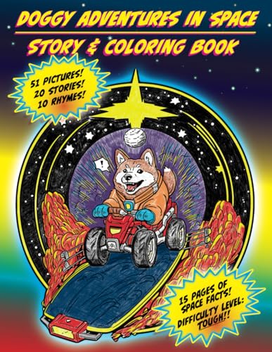 Worton - Doggy Adventures in Space - Story & Coloring Book: Stellar Pa