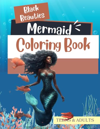 Hayes - Black Beauties A Mermaid Coloring Book  Cute Mermaid Coloring