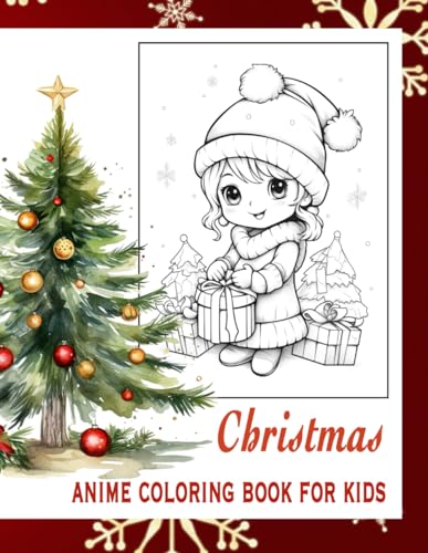 Appl - Christmas anime coloring book for kids  Coloring for children 4