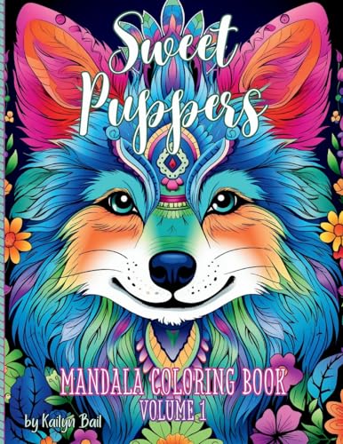 Bail - Sweet Puppers Mandala Coloring Book Volume 1 - New paperback or