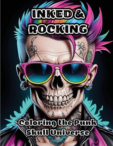 ColorZen - Inked & Rocking: Coloring the Punk Skull Universe - New pap
