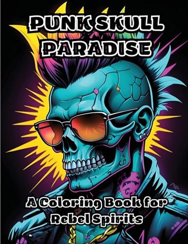 ColorZen - Punk Skull Paradise: A Coloring Book for Rebel Spirits - Ne