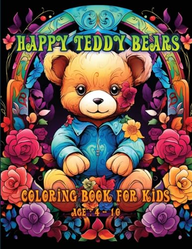 Hazra - Hppy Teddy Bers: Coloring Book for Kids : ge : 4 - 10 - New pa