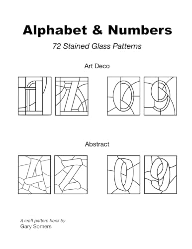SOMERS - Stained Glass Alphabet and Numbers - New paperback or softbac