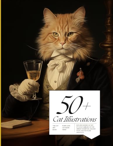 V - 50+ Cat Illustrations Purr-fectly Illustrated: A isual Feast for C
