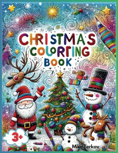 rkov - Christmas Coloring Book for Kids 3+  A Holiday Coloring Adventu