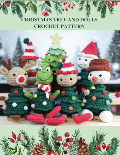 Hooky - Christmas Tree and Dolls Crochet Pattern  6 Design with Variou