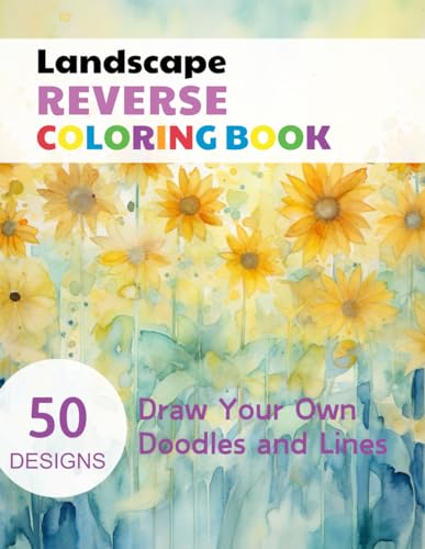 Simonis - Landscape Reverse Coloring Book  Watercolour Paintings for y