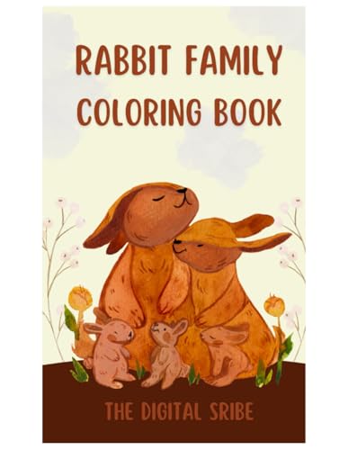 Scrib - Rabbit Family Coloring Book: Perfect Coloring Activity Book fo